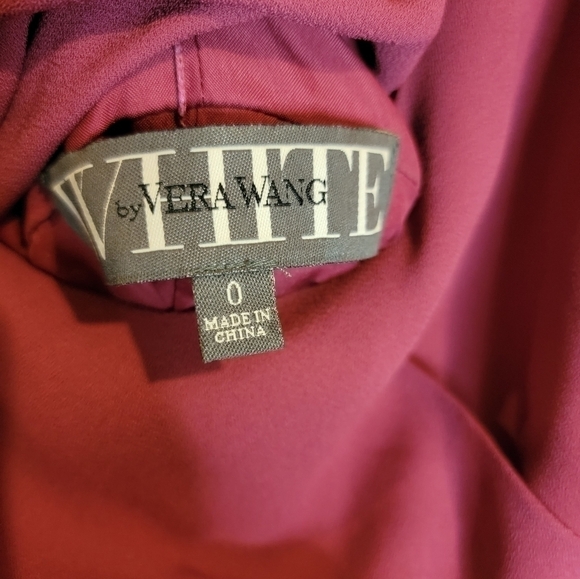 White by Vera Wang Long Mulberry‎ Evening Gown size 0 - Picture 7 of 8